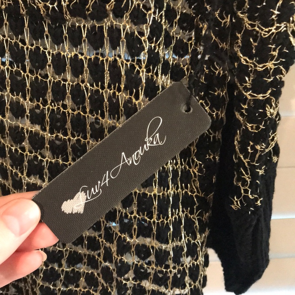 Open-Knit Metallic Sweater🌙 - Picture 3 of 4